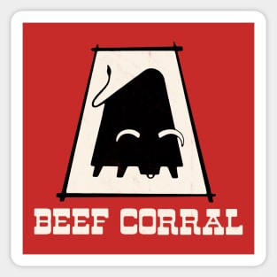 Beef Corral Restaurant Sticker